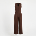 Classic V-Neck Jumpsuit