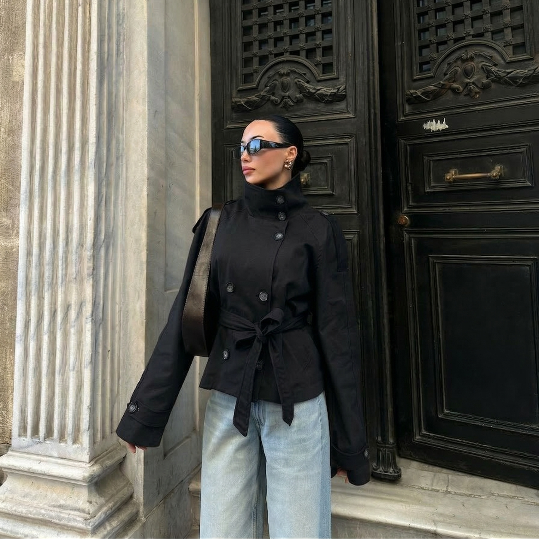 belted jacket