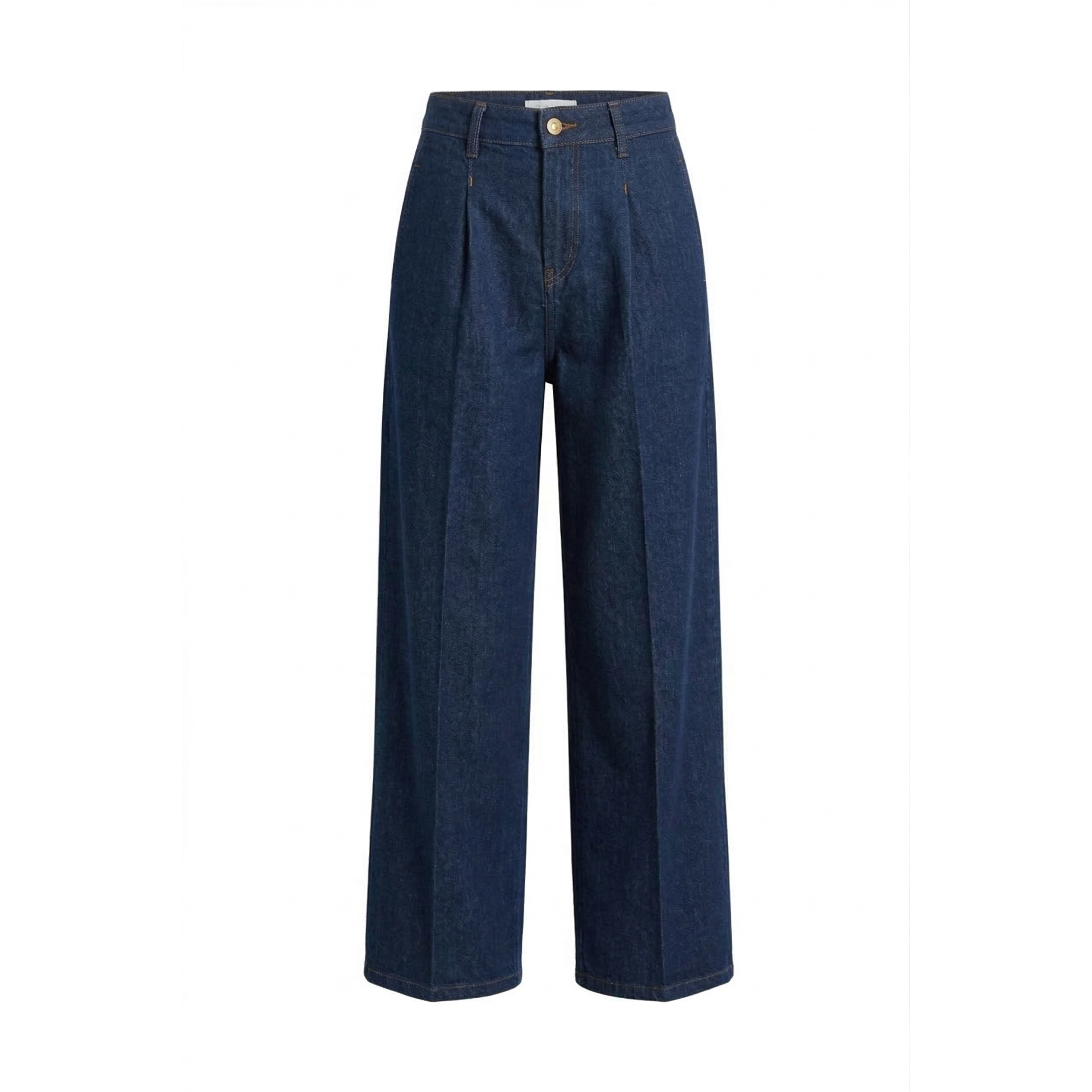 High-Waisted Straight-Leg Jeans
