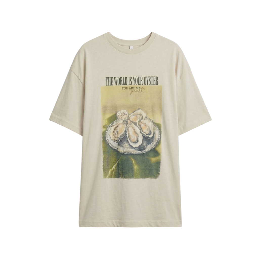 oversized T-shirt with round neck