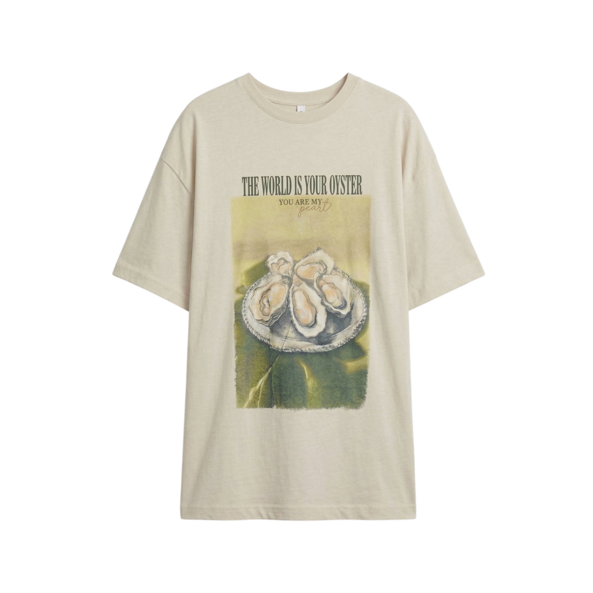 oversized T-shirt with round neck