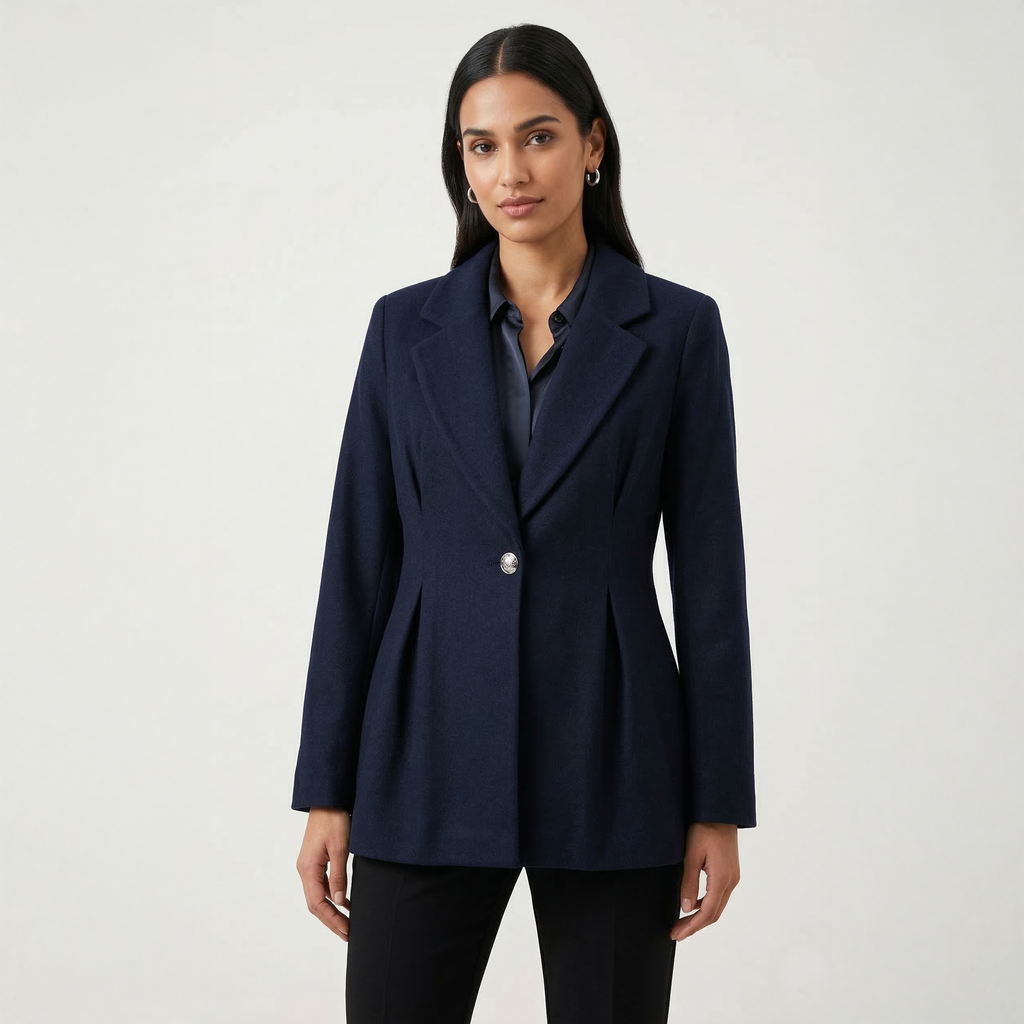 Fitted Navy Blazer