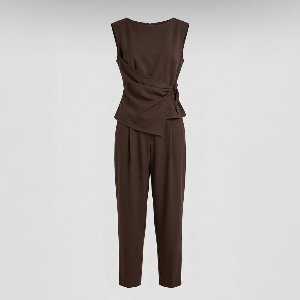 Elegant Draped Co-ord Set