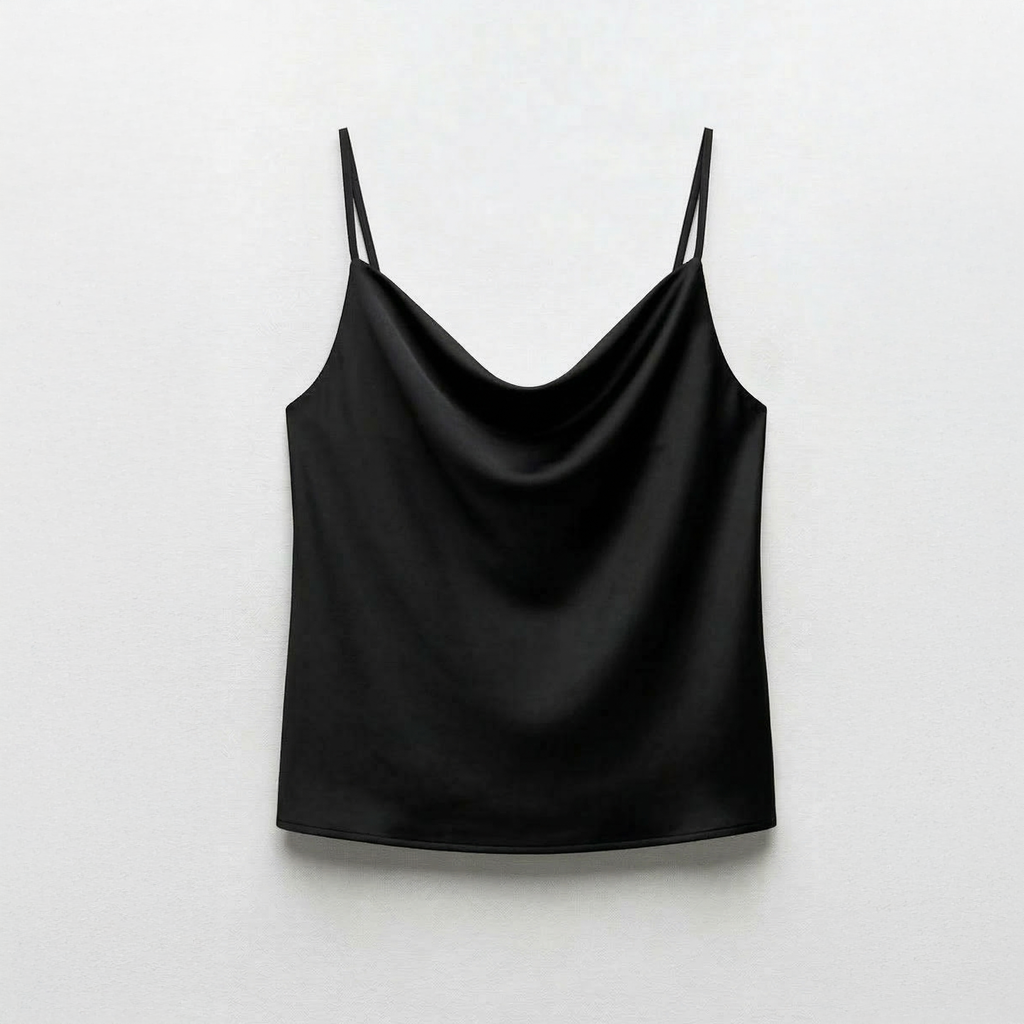 Satin Cowl Neck Cami