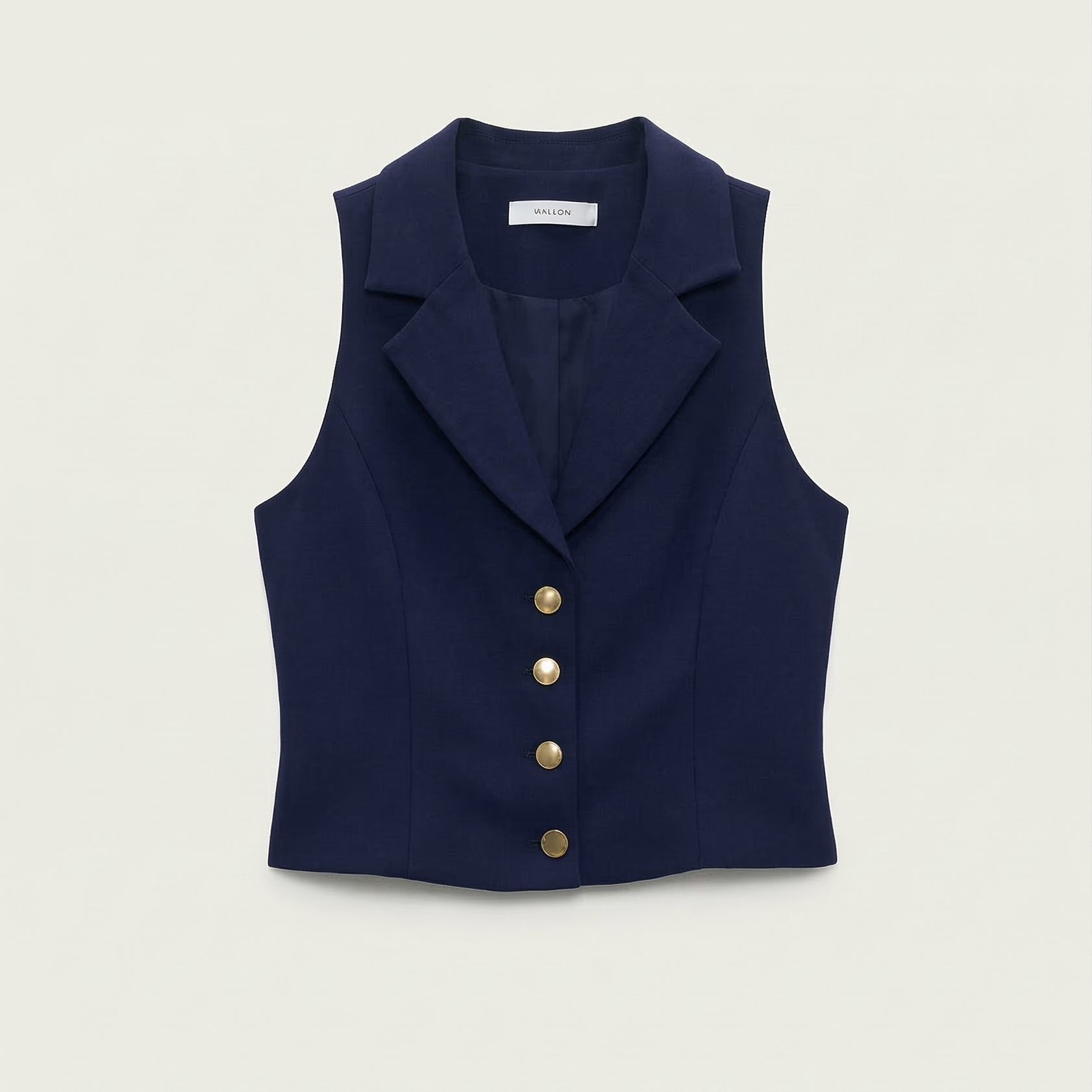 Golden Button Vest & Trouser Set