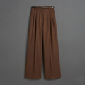 Pleated Wide-Leg Tailored