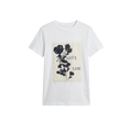 Printed short-sleeve T-shirt with round neck