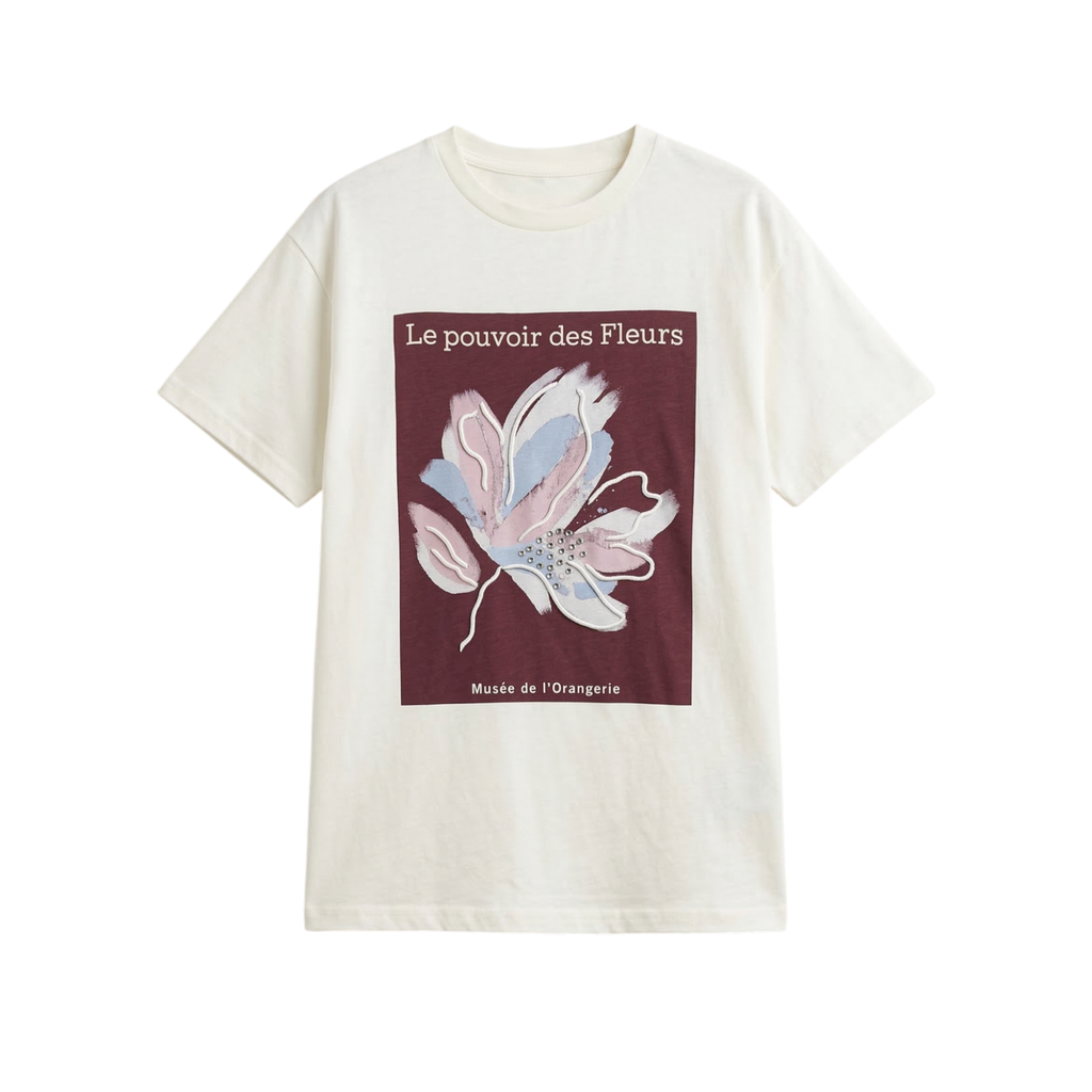 oversized T-shirt with round neck