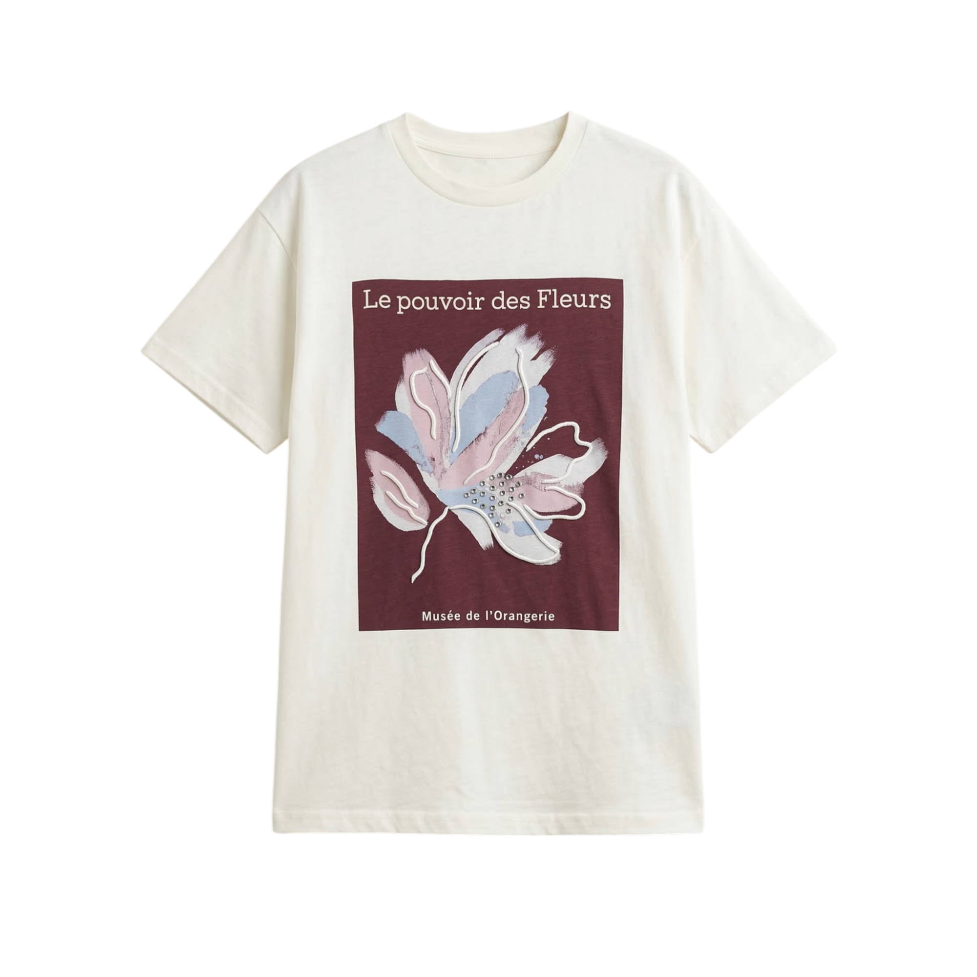 oversized T-shirt with round neck